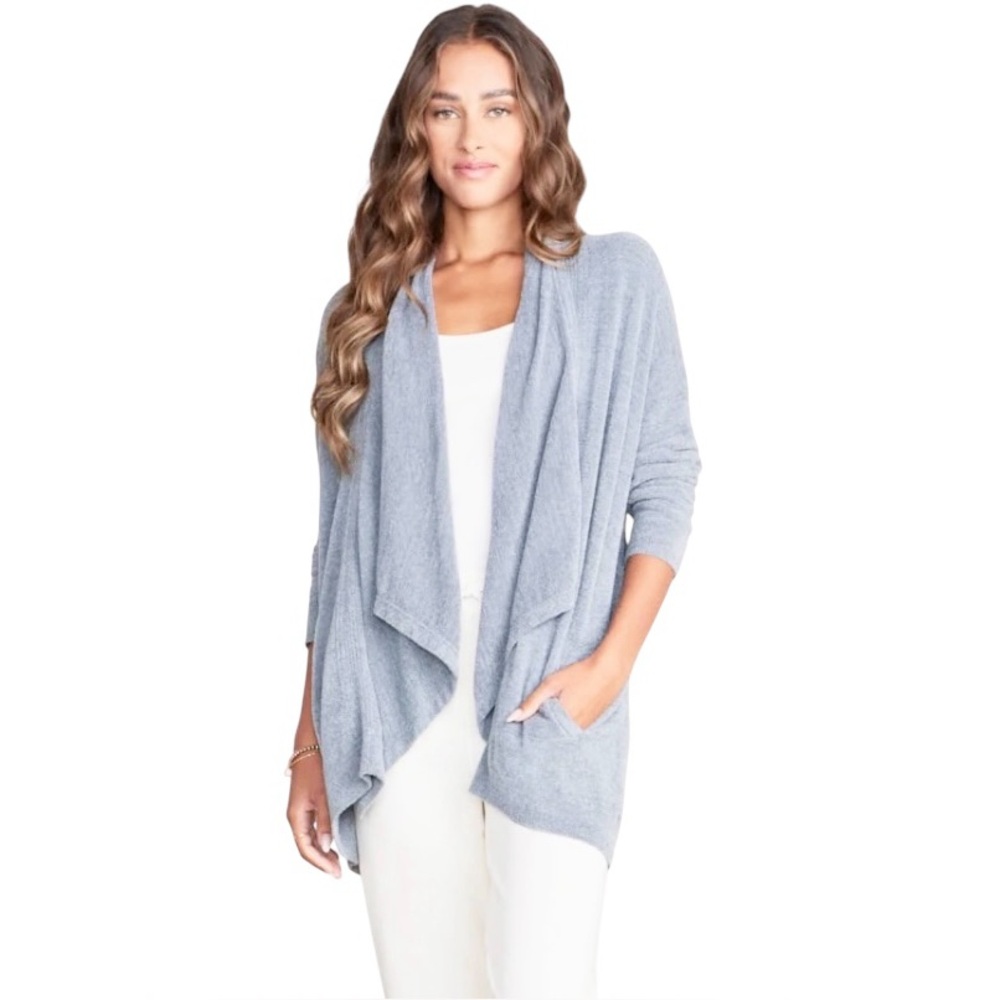 BAREFOOT DREAMS CozyChic Lite Light Blue Cardigan